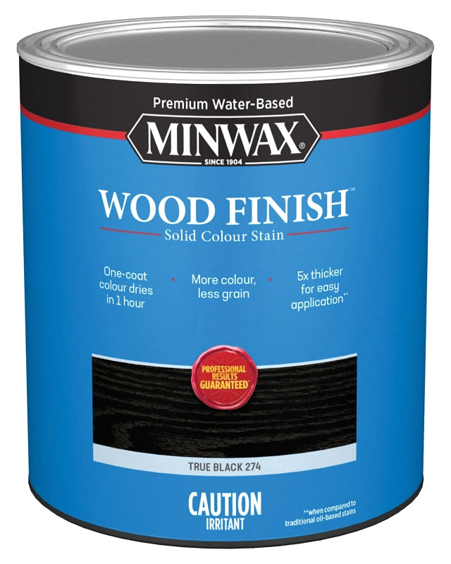 Minwax 700514444 Wood Stain, True Black, Liquid, 1 qt, Can