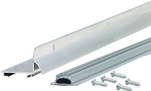 M-D 06015 Door Bottom with Drip Cap, 36 in L, 1-3/8 in W, 1-3/32 in H, Aluminum