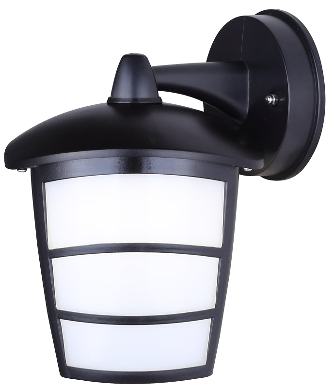 Canarm BRWL-POR12T-N-BK Outdoor Light, 7 W, LED Lamp, 500, 3000 K Color Temp, Polycarbonate Fixture, Black Fixture