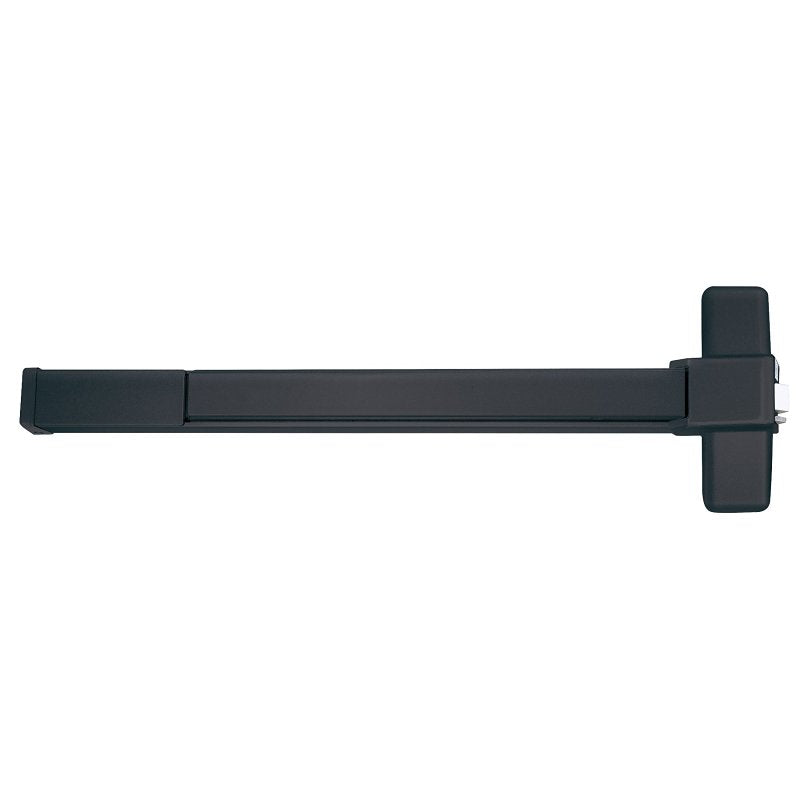 Tell Manufacturing 8300 Series EX100476 Panic Bar, Aluminum, Matte Black, 2 in Thick Door