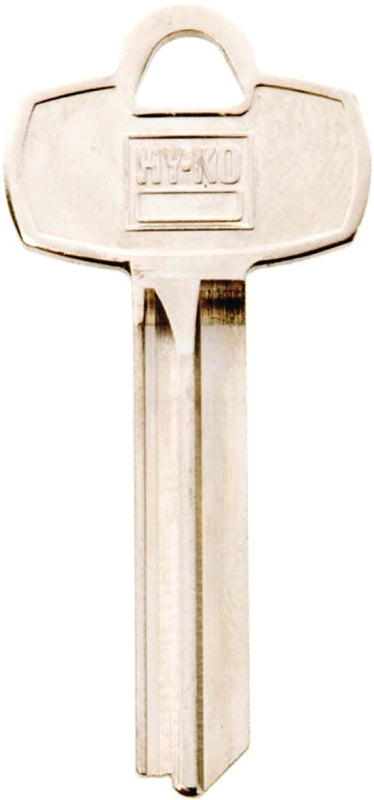 Hy-Ko 11010BE2 Key Blank, Brass, Nickel, For: Best Cabinet, House Locks and Padlocks