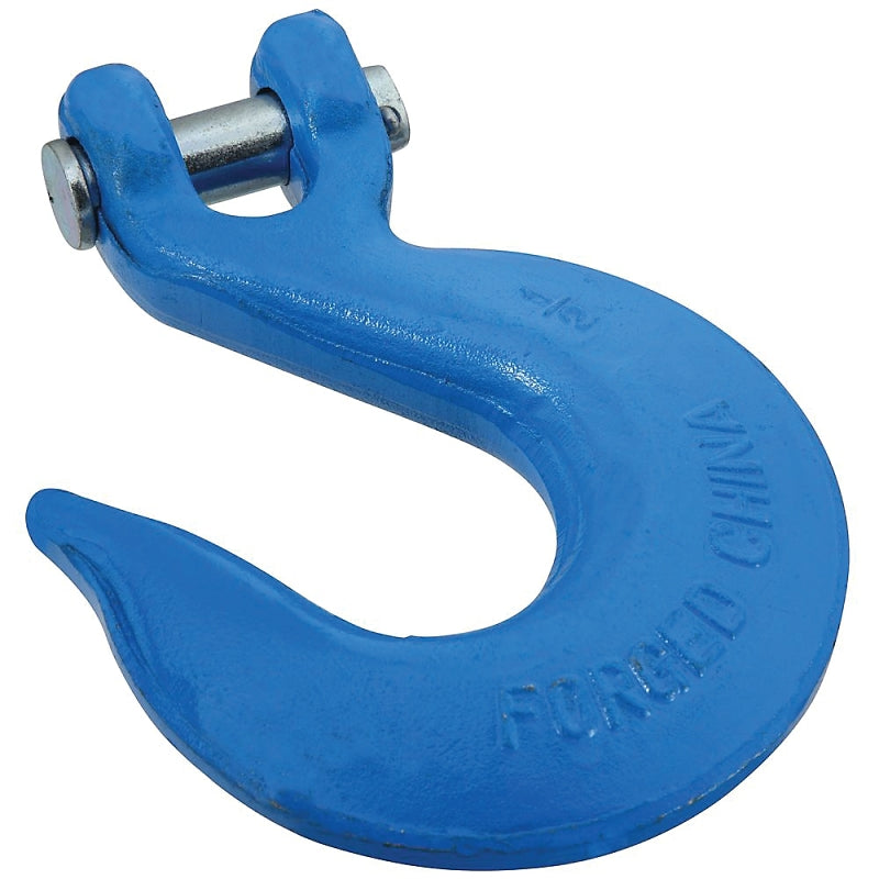 National Hardware 3242BC Series N177-287 Clevis Slip Hook, 1/2 in, 9200 lb Working Load, Steel, Blue