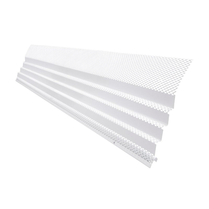 Amerimax 6383X Gutter Guard, 36 in L, 7 in W, Steel, White