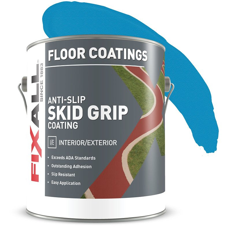 FixALL Skid Grip Series F06530-1-E Anti-Slip Coating, Flat, Cobalt, 1 gal