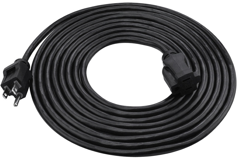 PowerZone OR502615, 16/3 AWG Cable, 15 ft L, 13 A, Black