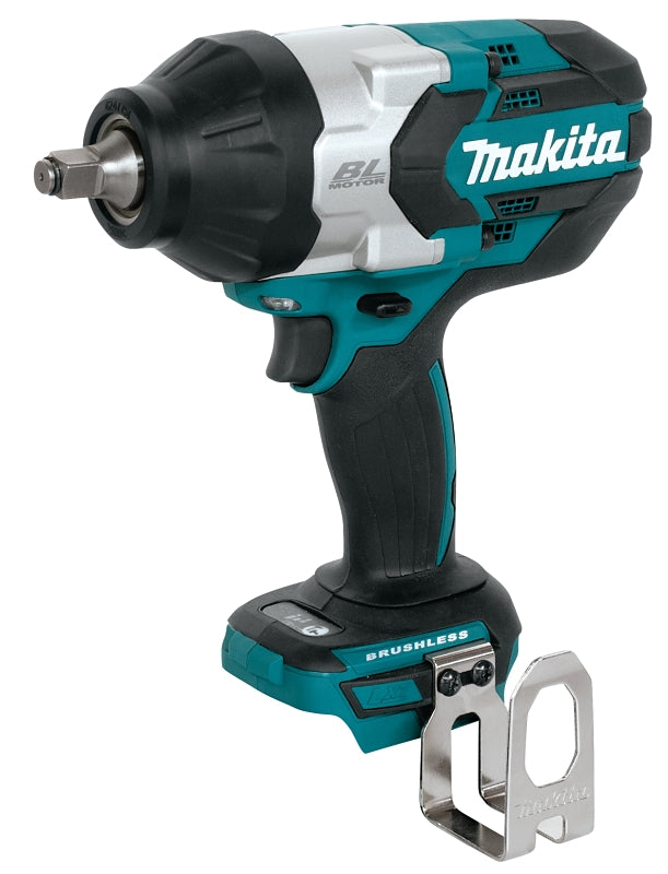 Makita XWT08Z Impact Wrench, Tool Only, 18 V, 5 Ah, 1/2 in Drive, Square Drive, 0 to 2200 ipm