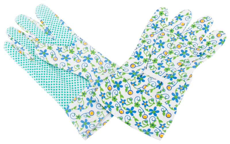 Diamondback C001 Garden Gloves with PVC Dots, Women's, One-Size, Fabric 80% Cotton 20% polyester