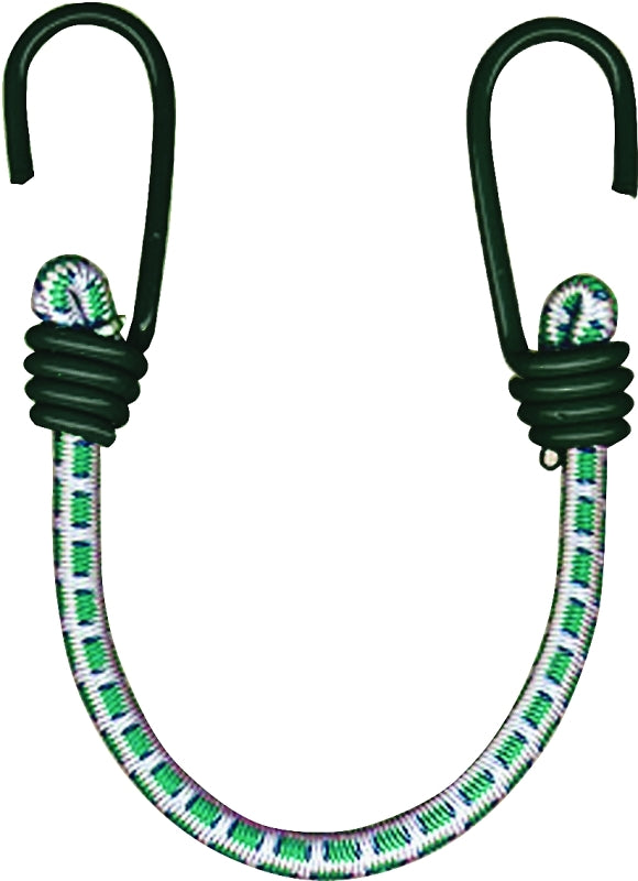 Keeper 06014 Bungee Cord, 13 in L, Rubber, Hook End