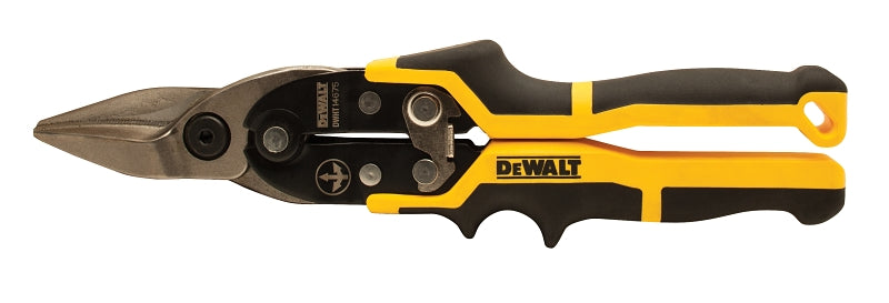 DeWALT DWHT14675 Aviation Snip, 11.9 in OAL, 1-1/2 in L Cut, Straight Cut, Steel Blade, Cushion-Grip Handle