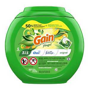 Gain 994 Laundry Detergent Pod, 42, Liquid, Original