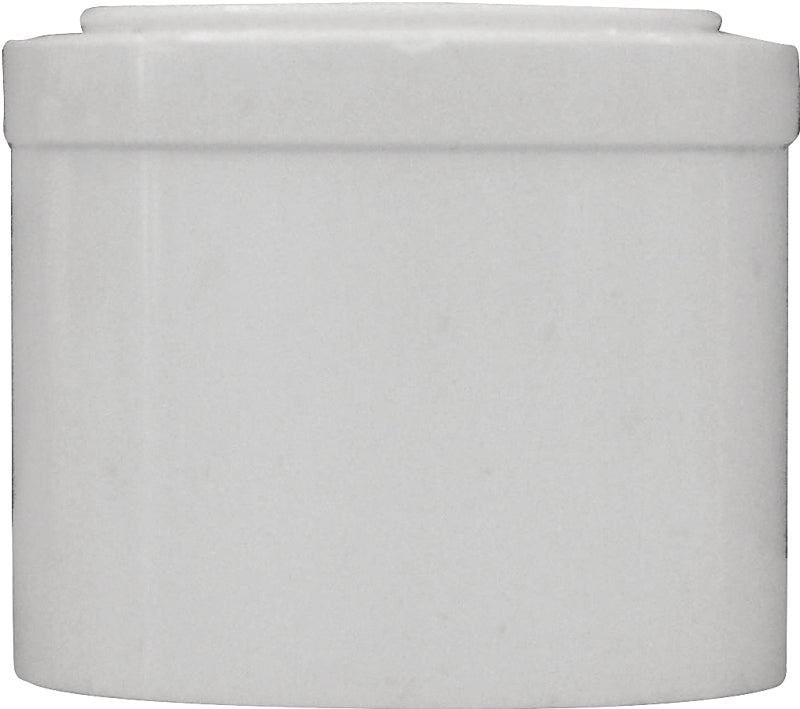 IPEX 435635 Pipe Plug, 1-1/2 in, Male Spigot, PVC, White, SCH 40 Schedule