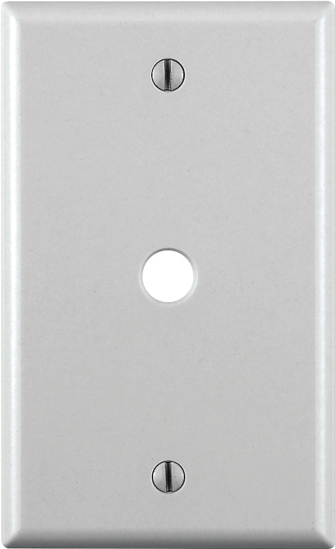 Leviton 001-88013-000 Standard Wallplate, 1-Gang, Plastic, White