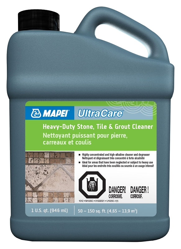 Mapei 01332021 Stone Tile and Grout Cleaner, 946 mL, Bottle, Liquid, Slight, Beige