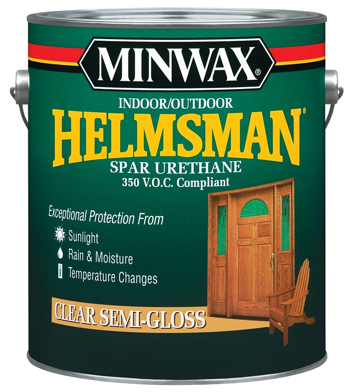 Minwax 132250000 Spar Varnish, Semi-Gloss, Liquid, 1 gal, Pail