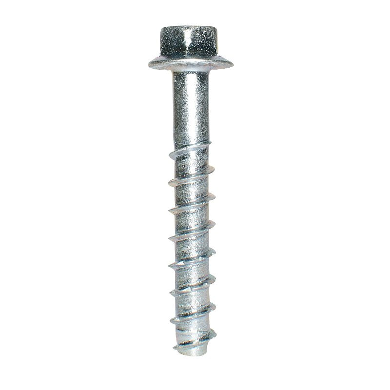 Simpson Strong-Tie Titen HD THDB25178HF1 Heavy-Duty Screw Anchor, 1/4 in Dia, 1-7/8 in L, Carbon Steel, Zinc