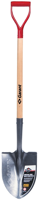 Garant 81181 Industrial-Grade Shovel, 9 in W Blade, Steel Blade, Wood Handle, D-Grip Handle