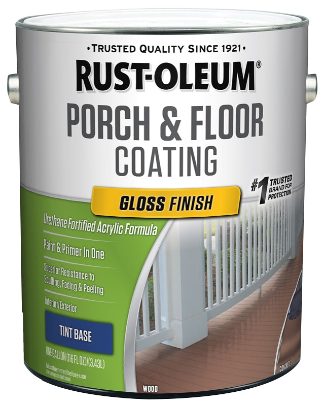 Rust-Oleum 320471 Porch and Floor Coating, Gloss, Liquid, 1 gal, Can