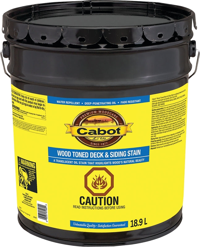 Cabot 19200 19202C Wood Toned Deck and Siding Stain, Cedar, Liquid, 18.9 L