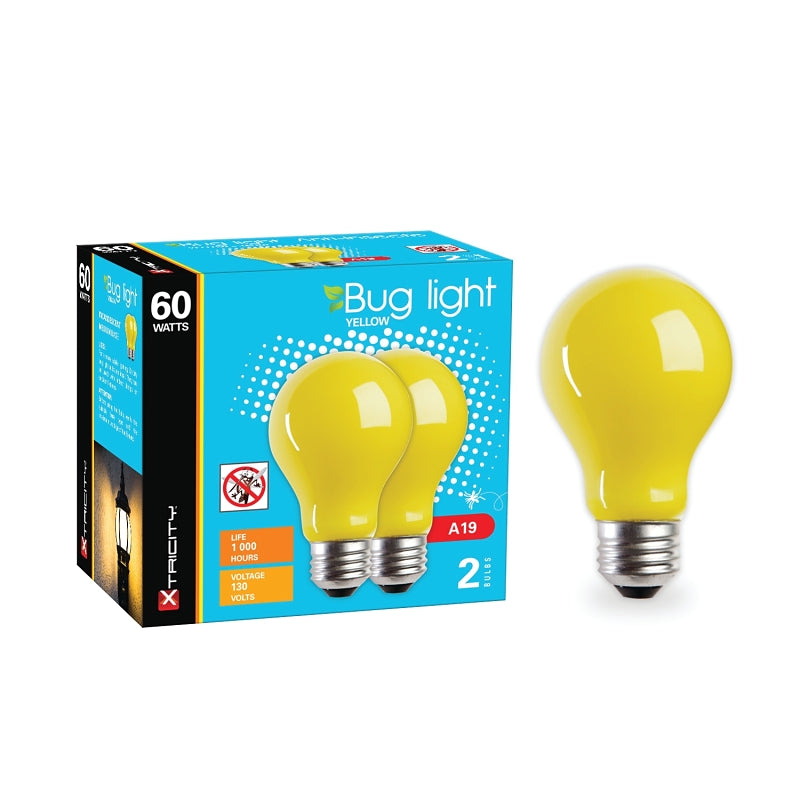 1-63005 BULB BUG 60W A19 YELO