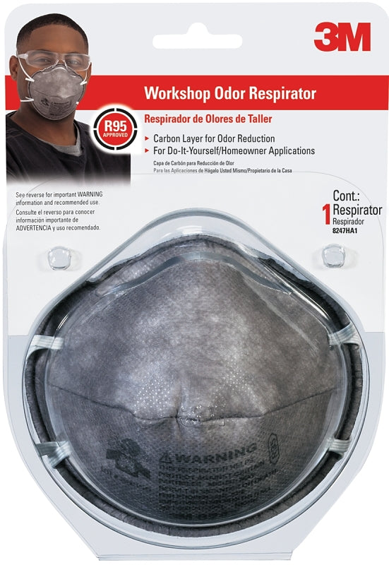 3M TEKK Protection 8247HA1-C Disposable Non-Valved Odor Respirator