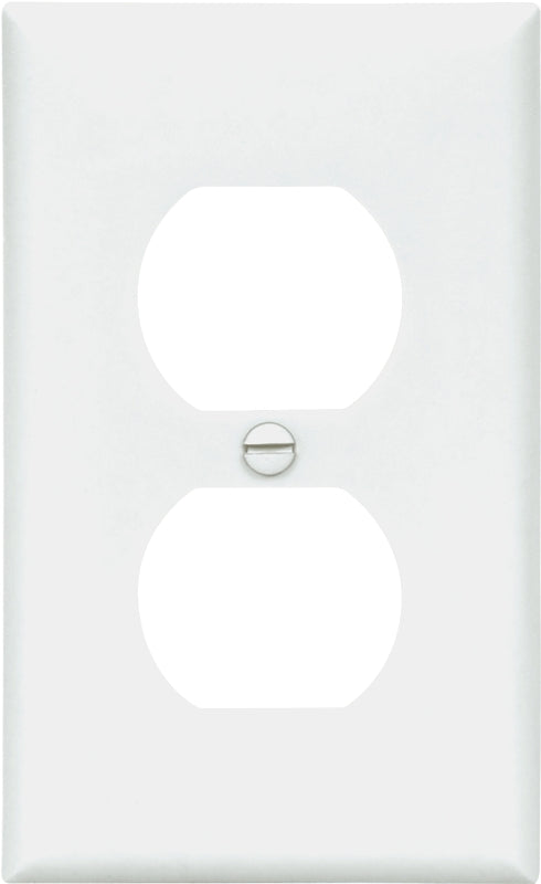 Eaton Wiring Devices 5132W Wallplate, 4-1/2 in L, 2-3/4 in W, 1 -Gang, Nylon, White, High-Gloss, Flush