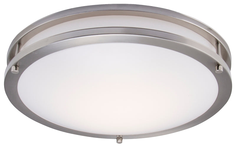 Boston Harbor CL202AC Flush Mount Ceiling Fixture, 120 V, 24 W, 1-Lamp, LED Lamp, 1680 Lumens, 3000 K Color Temp