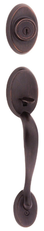 Kwikset Signature Series 800CE LIP 11P V1 Combination Lockset, Chelsea Design, Venetian Bronze, 1 Grade, Zinc