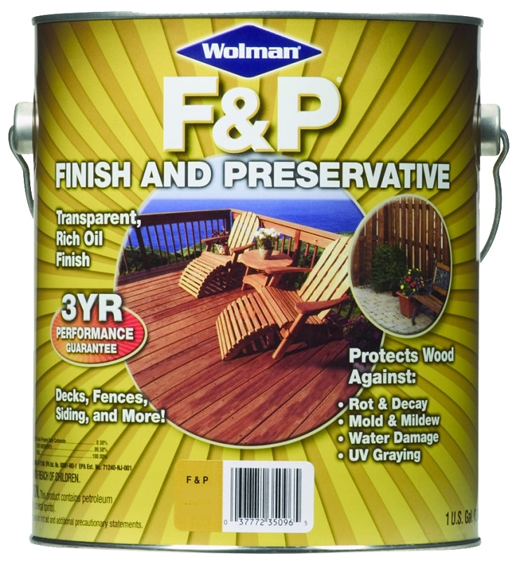 Wolman 14416 Preservative, Cedar, Liquid, 1 gal, Can