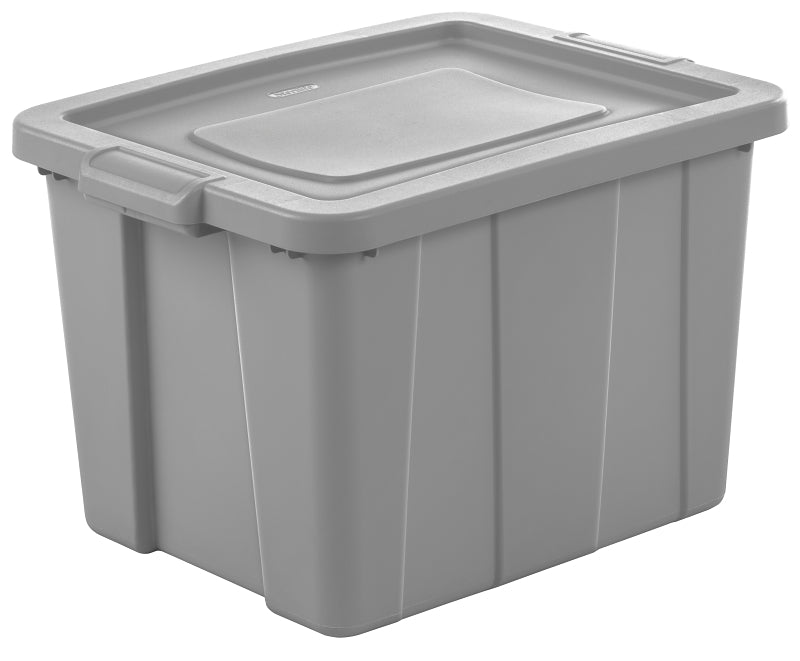 Sterilite 16786A06 Storage Tote, Polyethylene, Cement, 23-7/8 in L, 18-1/8 in W, 15-1/4 in H