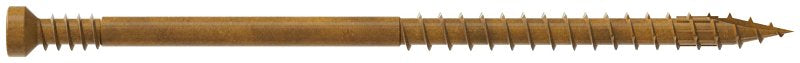 Simpson Strong-Tie FT07300R100 Screw, #7 Thread, 3 in L, Serrated Thread, Trim Head, 6-Lobe Drive, Saw Tooth Point