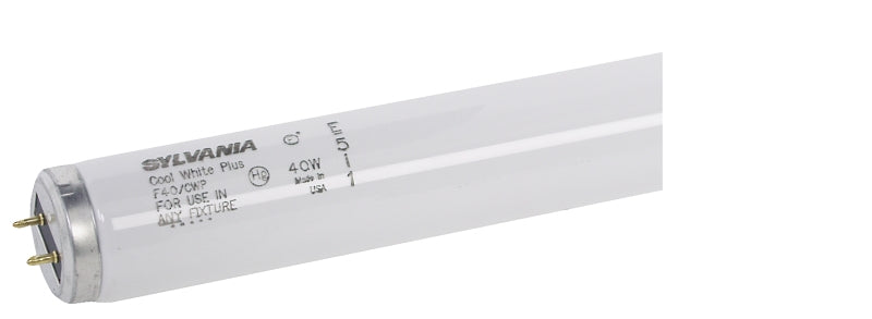 Sylvania 24472 Fluorescent Bulb, 40 W, T12 Lamp, Medium Lamp Base, 1850 Lumens, 4100 K Color Temp, Cool White Light
