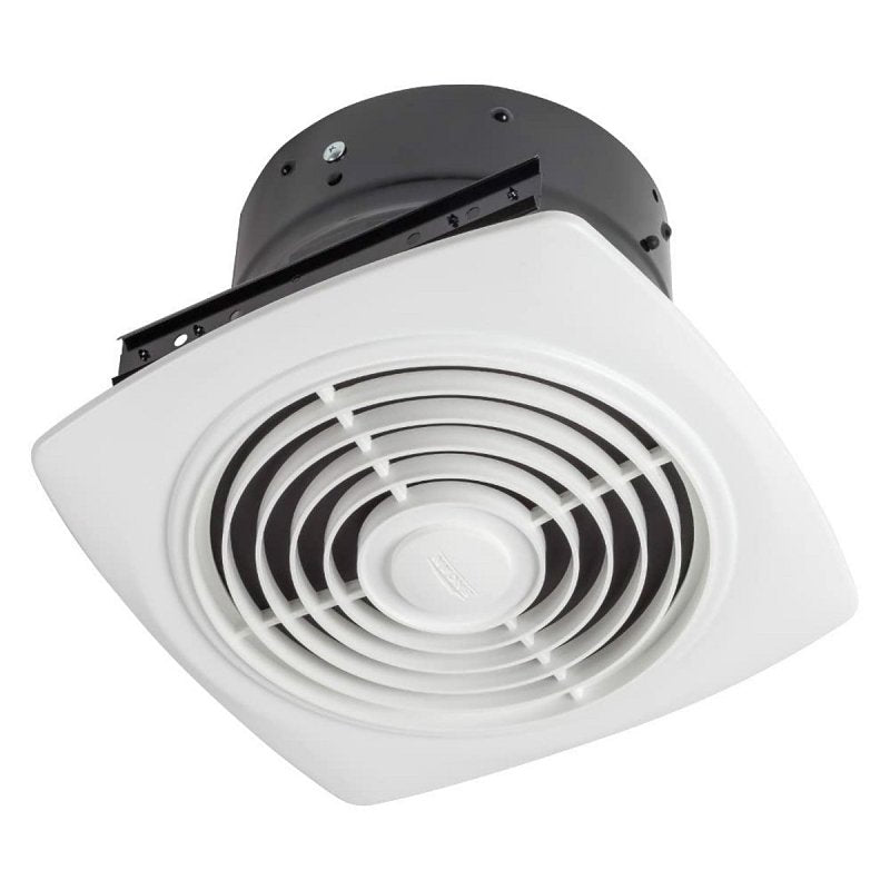 Broan 505 Verticle Discharge Fan, 8 in L, 8-1/2 in W, 1.5 A, 120 V, 180 cfm Air, Steel, White