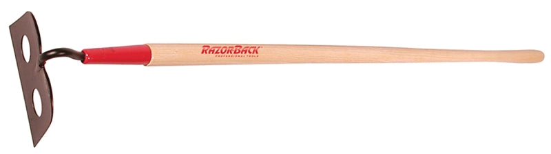 Razor-Back 66123 Mason/Plaster Hoe, 4-1/2 in L Blade, 7 in W Blade, Steel Blade, 54 in L Handle, Hardwood Handle