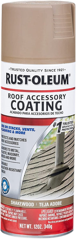 Rust-Oleum 285225 Rust Preventative Spray Paint, Shakewood, 12 oz, Can