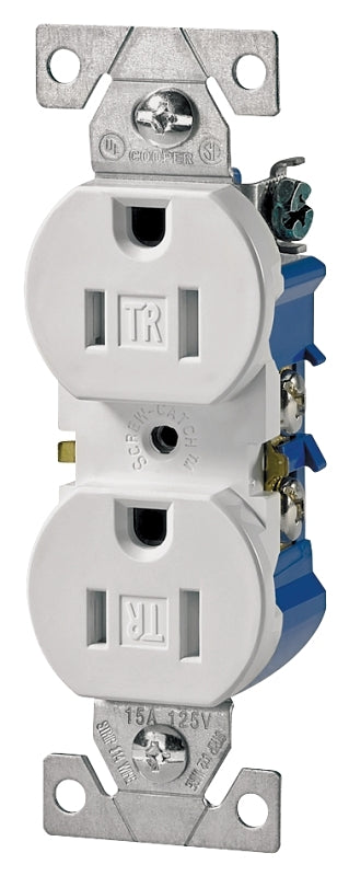 TR270W-10-L WHITE RECPTACLE