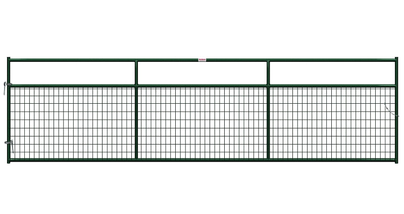 Behlen Country 40132162 Wire-Filled Gate, 192 in W Gate, 50 in H Gate, 6 ga Mesh Wire, 2 x 4 in Mesh, Green