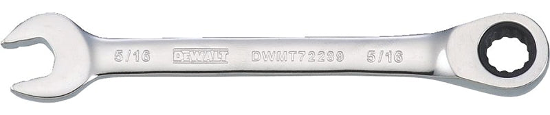 DeWALT DWMT72289OSP Combination Wrench, SAE, 5/6 in Head, 4-3/8 in L, 12-Point, Chrome, Comfort-Grip Handle