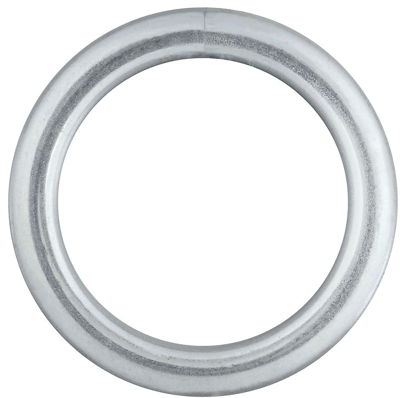 National Hardware 3155BC Series N223-131 Welded Ring, 270 lb Working Load, 1-1/4 in ID Dia Ring, #4 Chain, Steel, Zinc