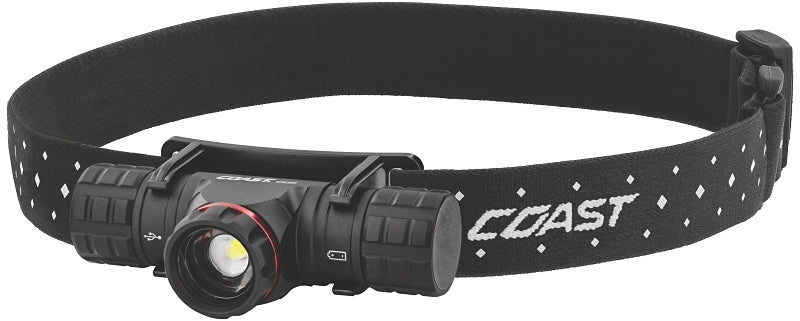 Coast XPH30R Headlamp, ZX850, CR123 Battery, Rechargeable, Zithion-X Battery, LED Lamp, Bulls Eye Spot, Flood Beam