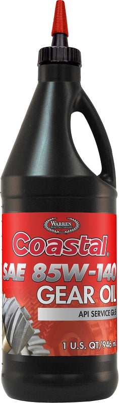 Coastal 12301 Gear Oil, 85W-140, 1 qt Bottle