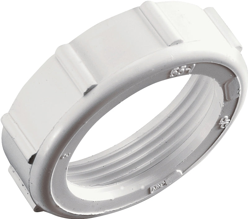 Plumb Pak PP9256W Slip-Joint Nut, PVC, White