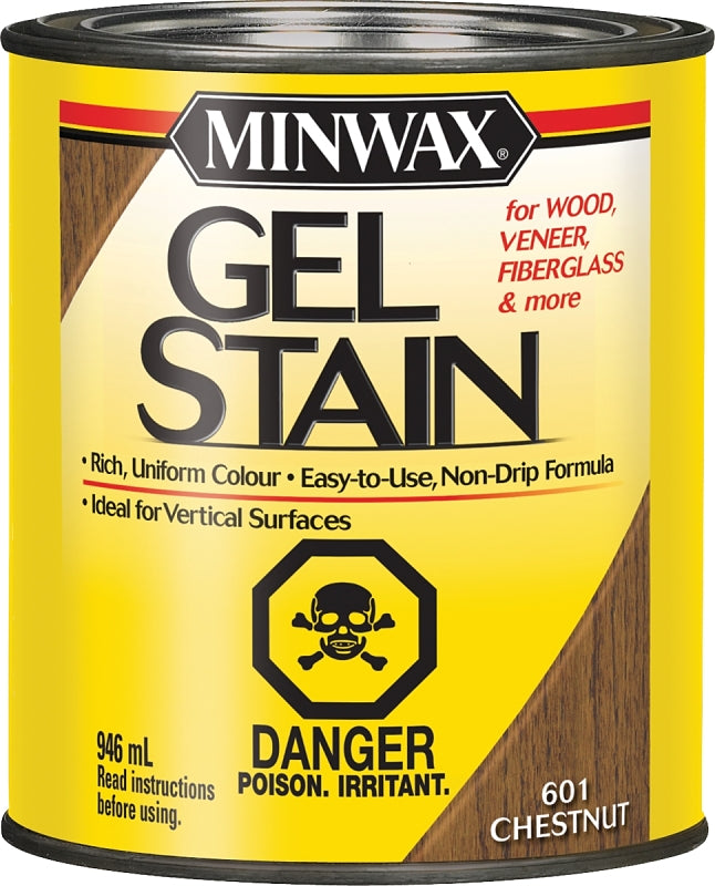 Minwax 26013 Gel Stain, Chestnut, Liquid, 946 mL