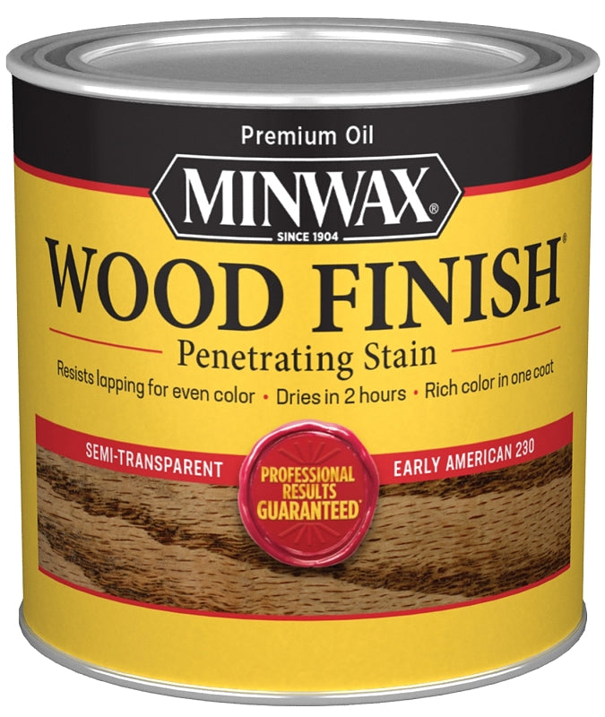 Minwax 223004444 Wood Stain, Early American, Liquid, 0.5 pt, Can