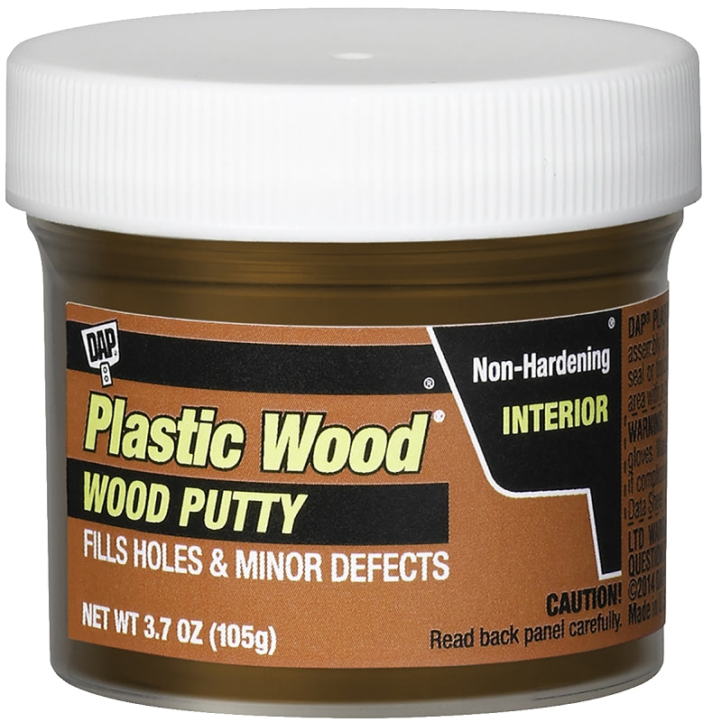 DAP 7079821268 Wood Putty, Solid, Mild, Pleasant, Red Mahogany, 3.7 oz, Tub