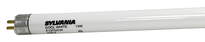 Sylvania 21315 Fluorescent Bulb, 13 W, T5 Lamp, Miniature G5 Lamp Base, 830 Lumens, 4200 K Color Temp, Cool White Light