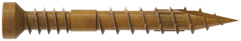 Simpson Strong-Tie FT07114R100 Screw, #7 Thread, 1-1/4 in L, Serrated Thread, Trim Head, 6-Lobe Drive