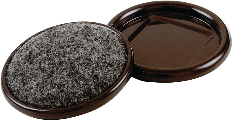 Shepherd Hardware 9091 Caster Cup, Brown, 4/PK