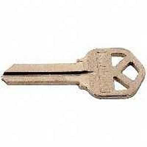 Kwikset 1063NP Key Blank, Brass, Nickel, For: Kwikset Lockset