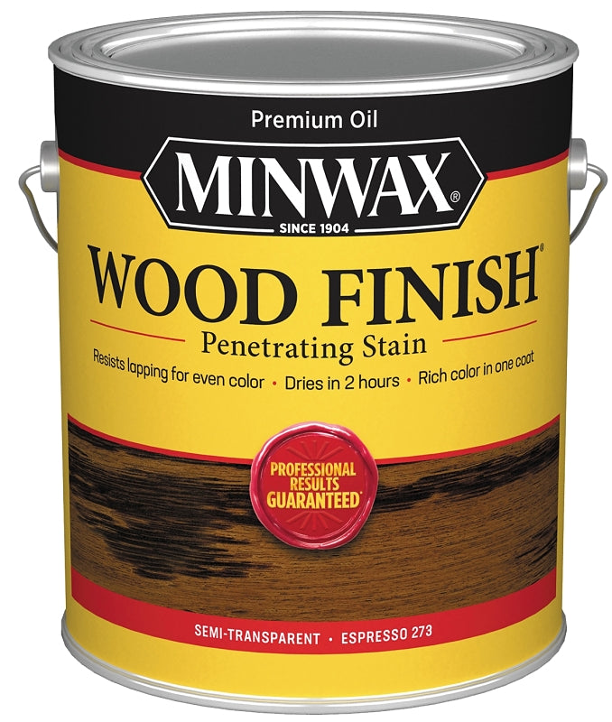 Minwax 711500000 Wood Stain, Espresso, Liquid, 1 gal, Can