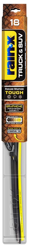 Rain-X Truck & SUV 870218 Wiper Blade, Beam Blade, 18 in L Blade, Synthetic Rubber
